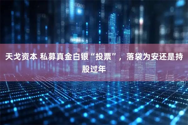 天戈资本 私募真金白银“投票”，落袋为安还是持股过年