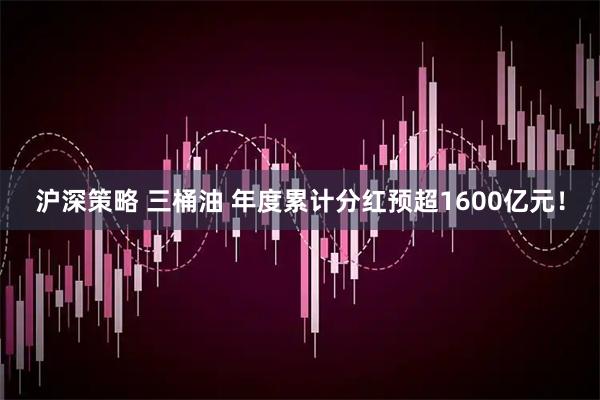 沪深策略 三桶油 年度累计分红预超1600亿元!