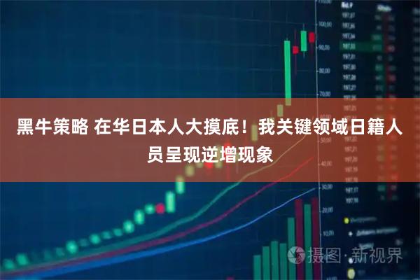 黑牛策略 在华日本人大摸底！我关键领域日籍人员呈现逆增现象